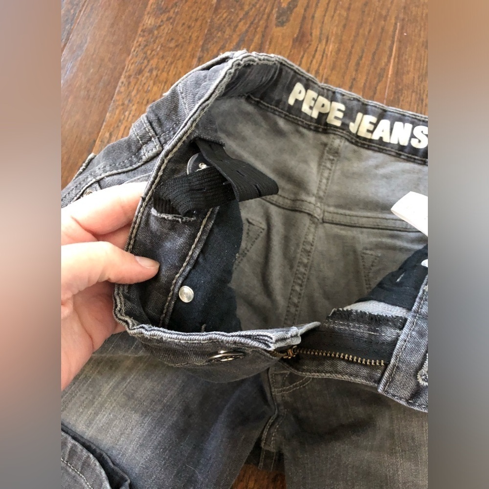 Pepe Jeans London Boys 14 Dakota Cashed Black Vintage Slim Fit Mid-Rise Jeans - Picture 6 of 12